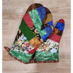 Garden Birds Quilted Oven Mitts